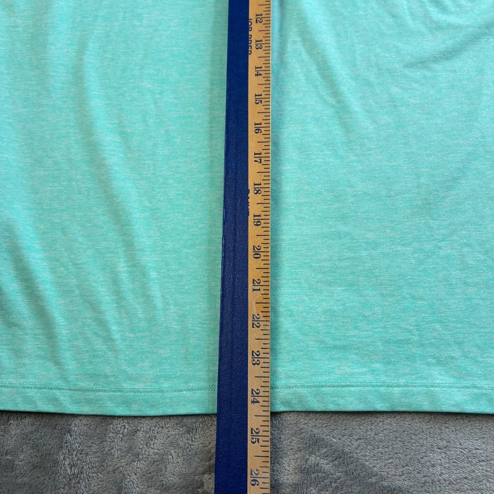 Nike Running Dri-FIT Womens Quarter Zip Pullover Teal Heather Thumbholes Medium - Picture 8 of 16